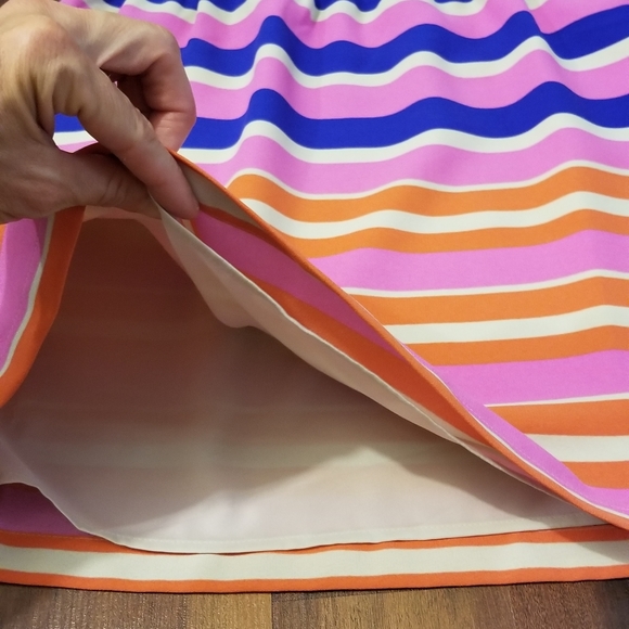 Ann Taylor LOFT cheerful color stripe dress 2p NWT - Picture 8 of 8